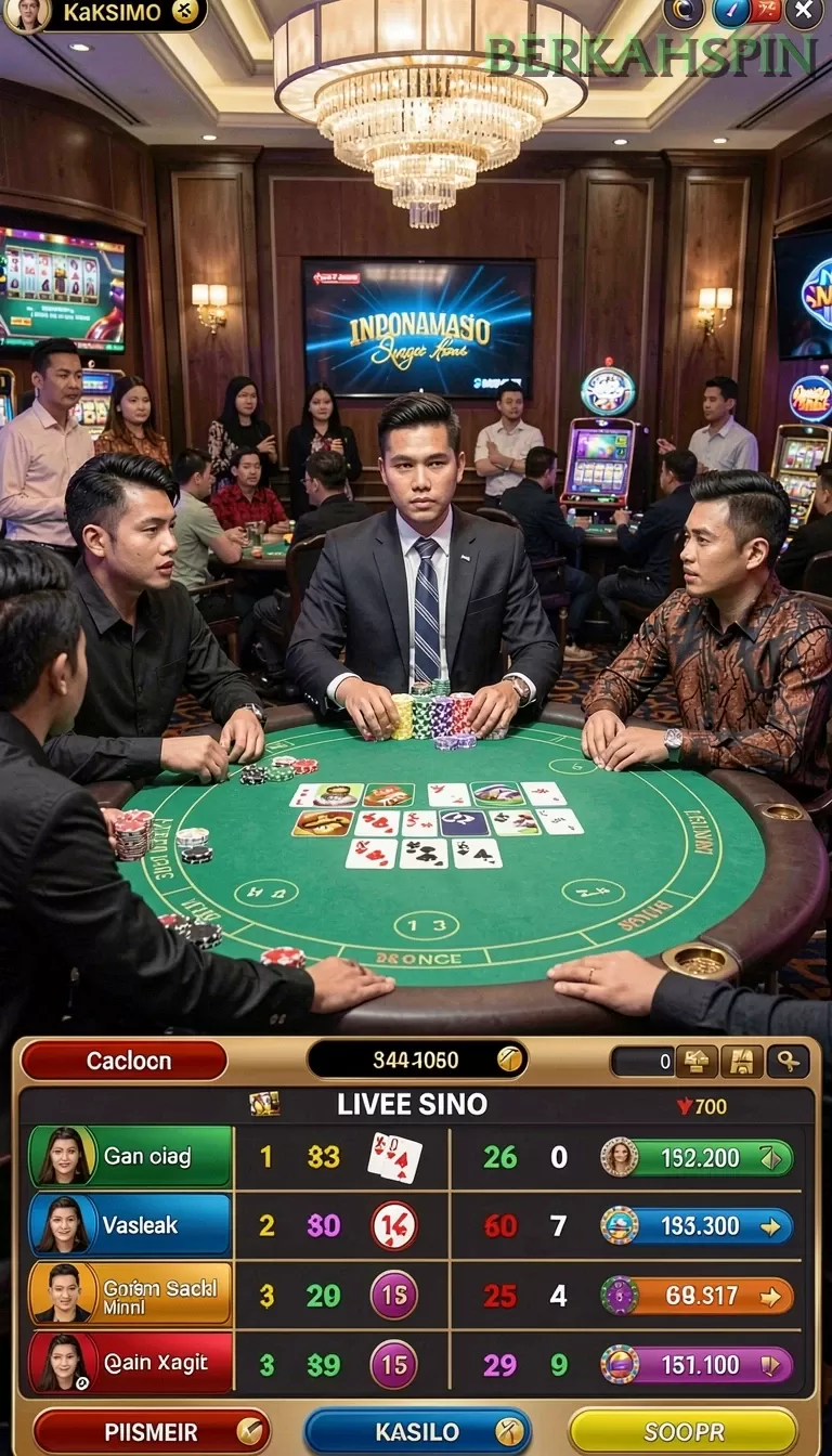 Cuplikan layar LOGAM777 — menu navigasi