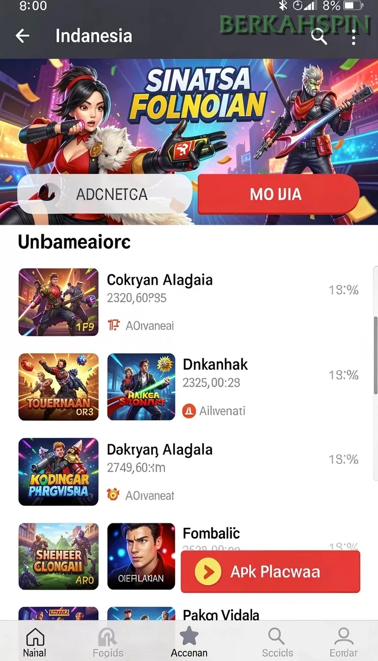 Cuplikan layar LEBAH4D — aktivitas